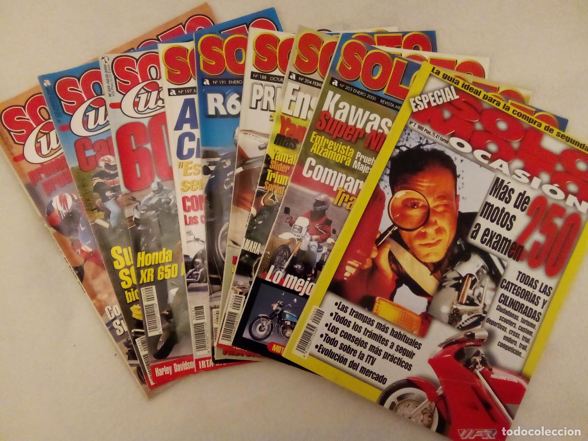 Coches y Motocicletas: LOTE 9 REVISTA SOLO MOTO TREINTA, SOLO MOTO TREINTA CUSTOM, SOLOMOTO OCASION