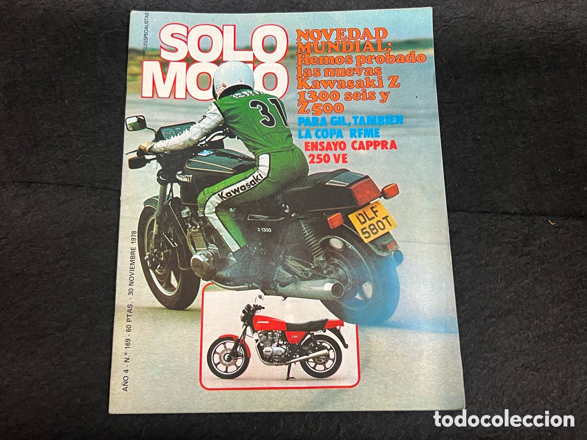Coches y Motocicletas: REVISTA SOLO MOTO N&Uacute;MERO 169 30 NOVIEMBRE 1978 MONTESA CAPPRA VE KAWASAKI Z 1300 6 Z500 VER SUMARIO.