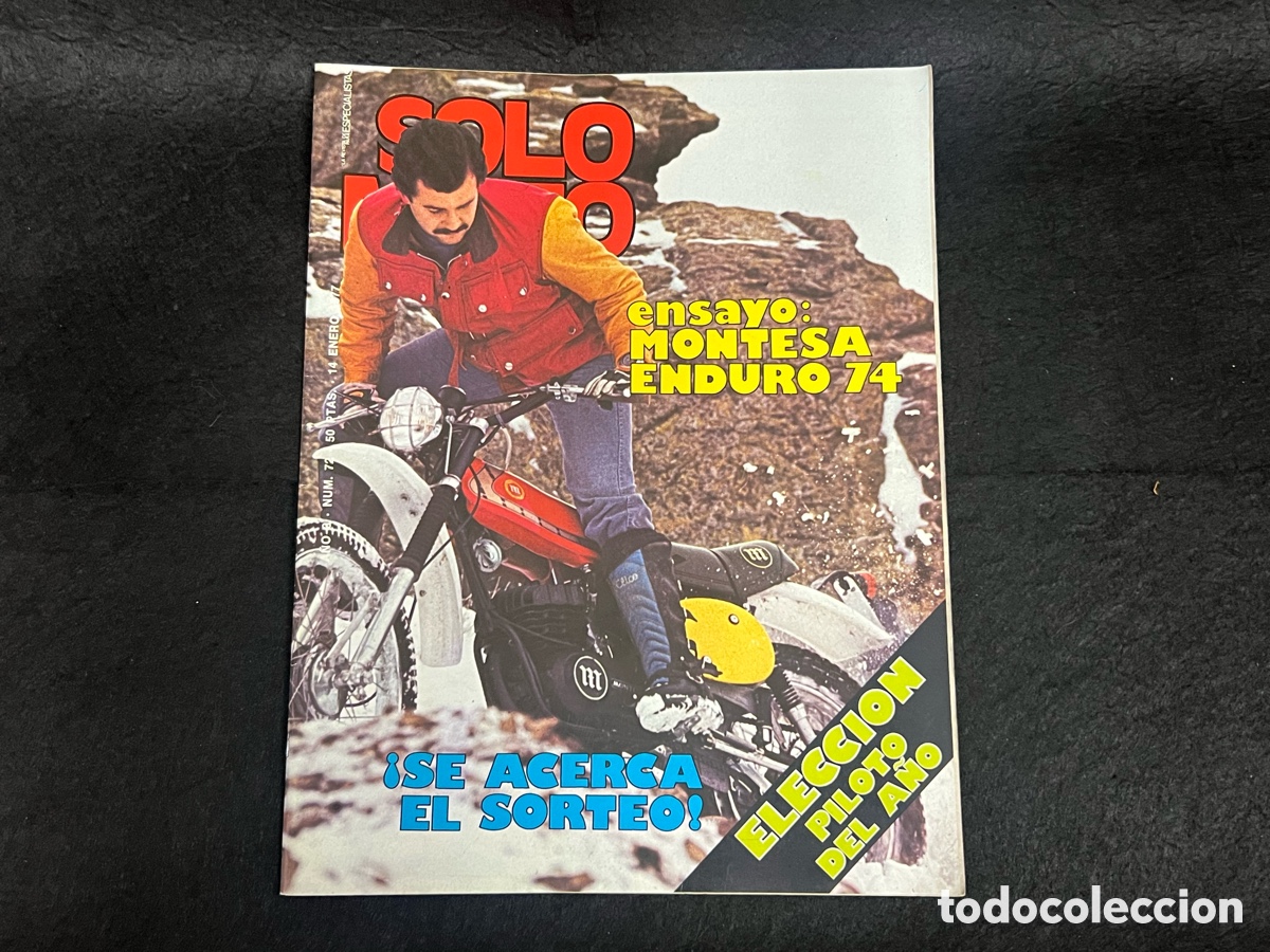 Coches y Motocicletas: REVISTA SOLO MOTO N&Uacute;MERO 72 14 ENERO 1977 P&Oacute;STER BARRY SHEENE MONTESA ENDURO 74 VER SUMARIO.