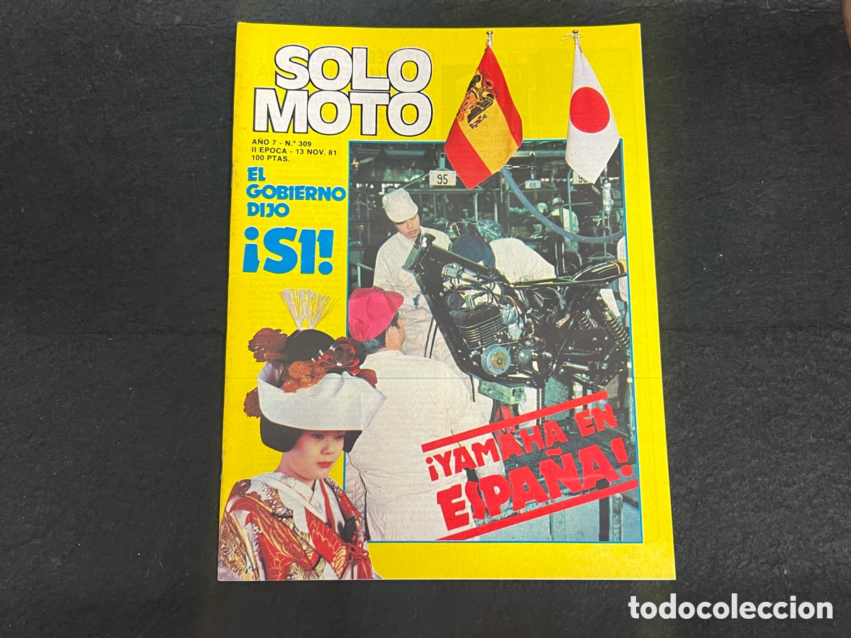 Coches y Motocicletas: REVISTA SOLO MOTO NUMERO 309 13 NOVIEMBRE 1981 KTM 390 GS YAMAHA VER SUMARIO