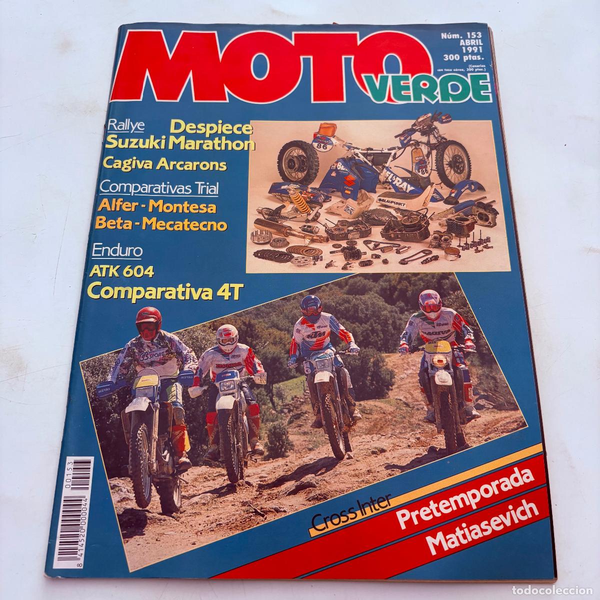 Voitures et Motocyclettes: revista moto verde n&ordm; 153 atk 604 suzuki marathon