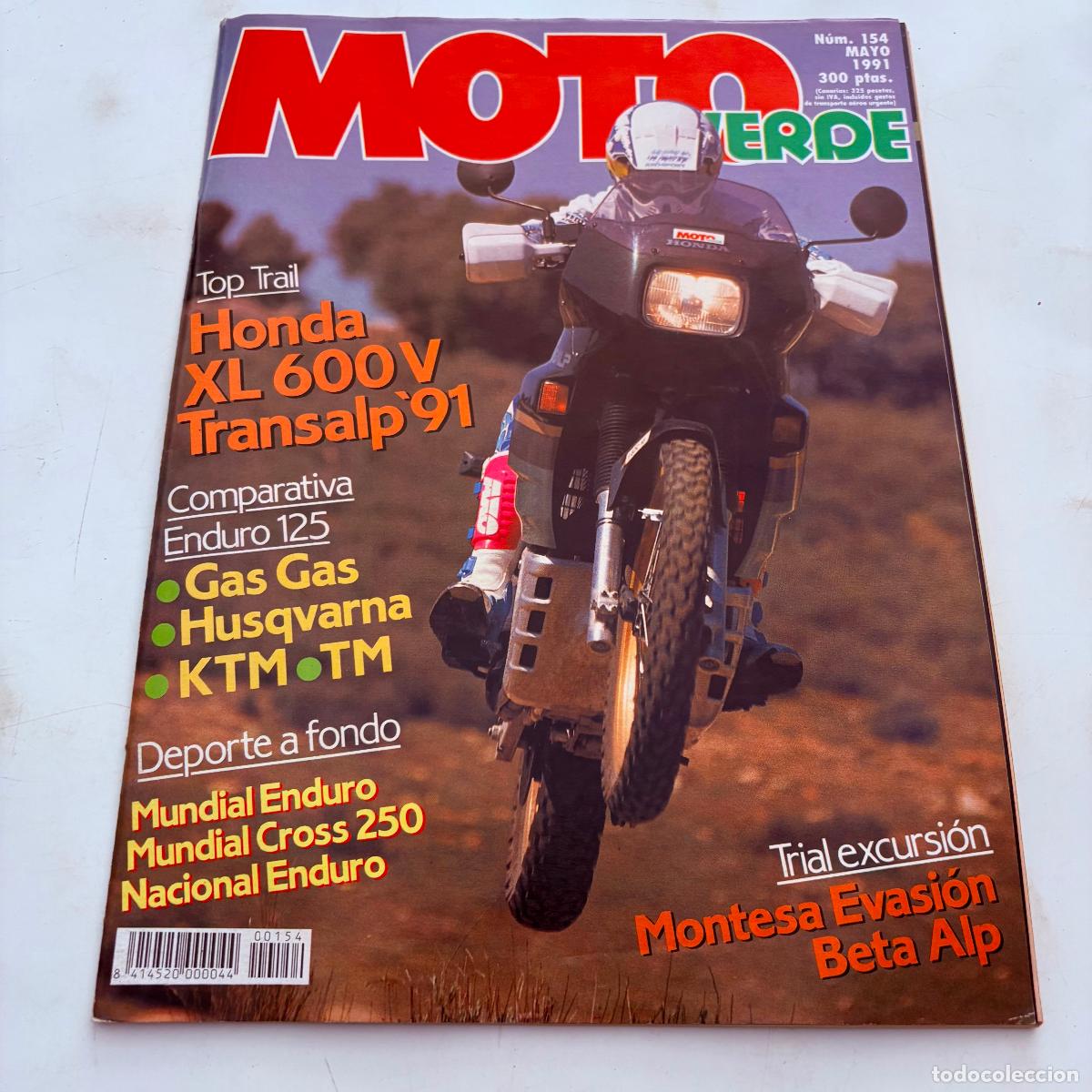 Voitures et Motocyclettes: revista moto verde n&ordm; 154 honda xl 600 v montesa evasion beta alp