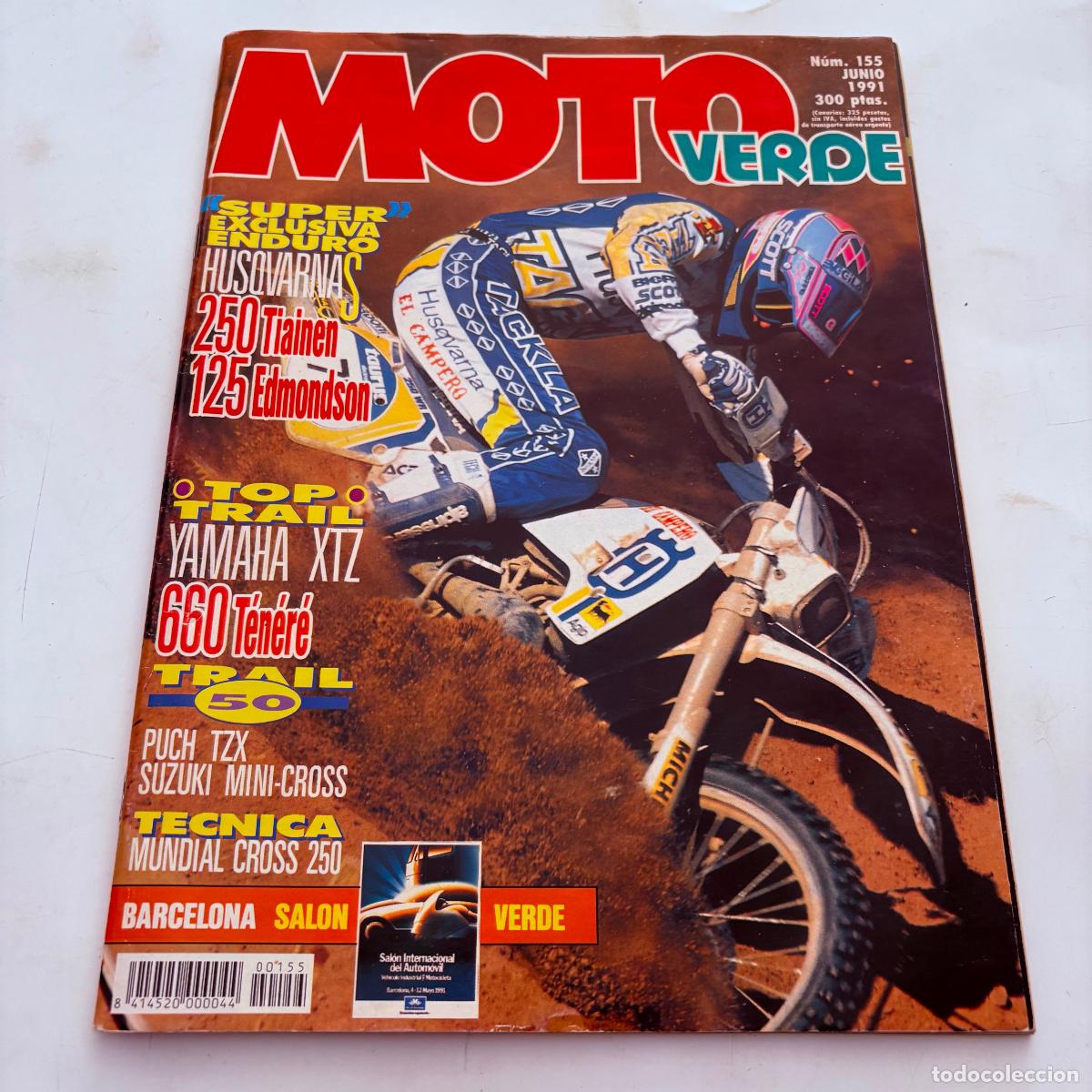 Voitures et Motocyclettes: revista moto verde n&ordm; 155 husqvarna 250 tiainen 125 edmondson yamaha xtz 660 tenere puch tzx