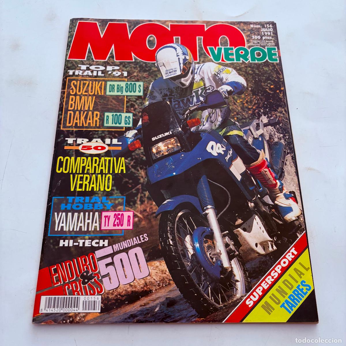 Voitures et Motocyclettes: revista moto verde n&ordm; 156 suzuki dr big 800 syamaha ty 250 r bmw r 100 gs paris dakar