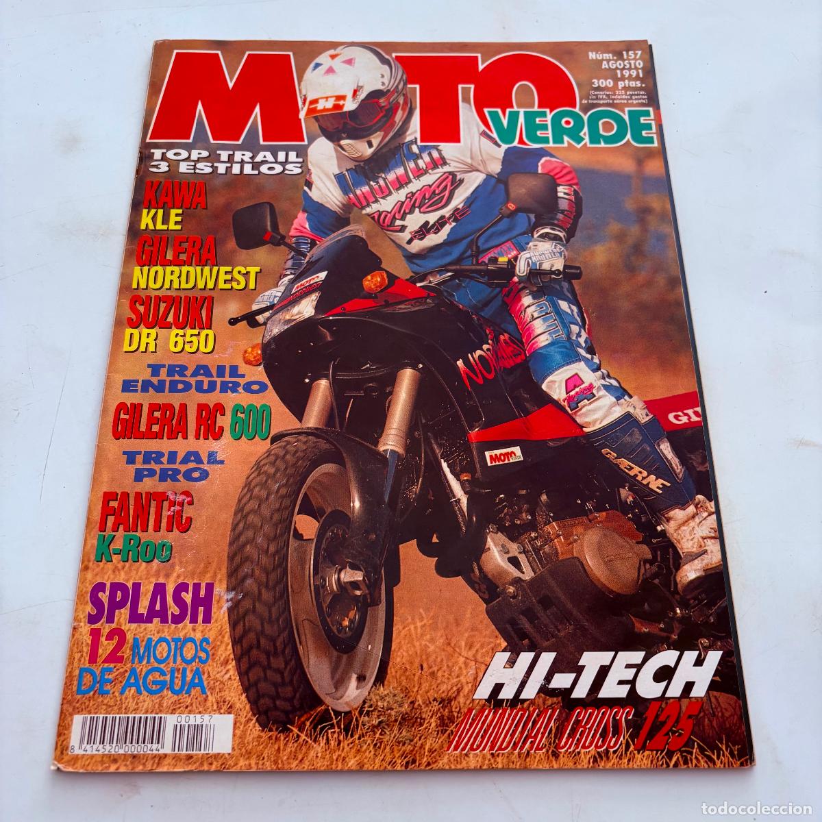Coches y Motocicletas: revista moto verde n&ordm; 157 honda cub fantic k-roo gilera rc 600 r suzuki dr 650 rse