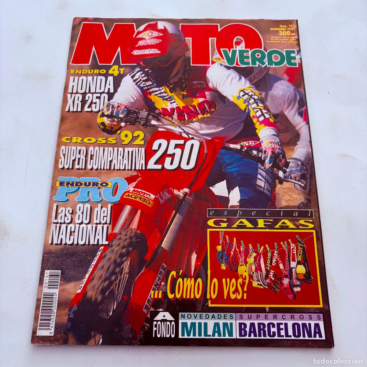 Coches y Motocicletas: revista moto verde n&ordm; 161 honda xr 250 r honda cr ktm mx yamaha yz