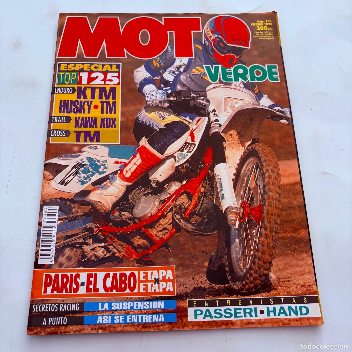 Coches y Motocicletas: revista moto verde n&ordm; 163 tm 125 enduro husqvarna wr 125 kawasaki kdx 125 sr tm 125 cross