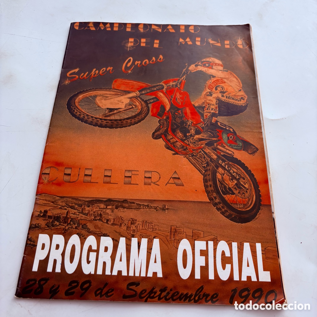 Coches y Motocicletas: programa oficial campeonato del mundo de super cross cullera valencia 28-29 septiembre 1990