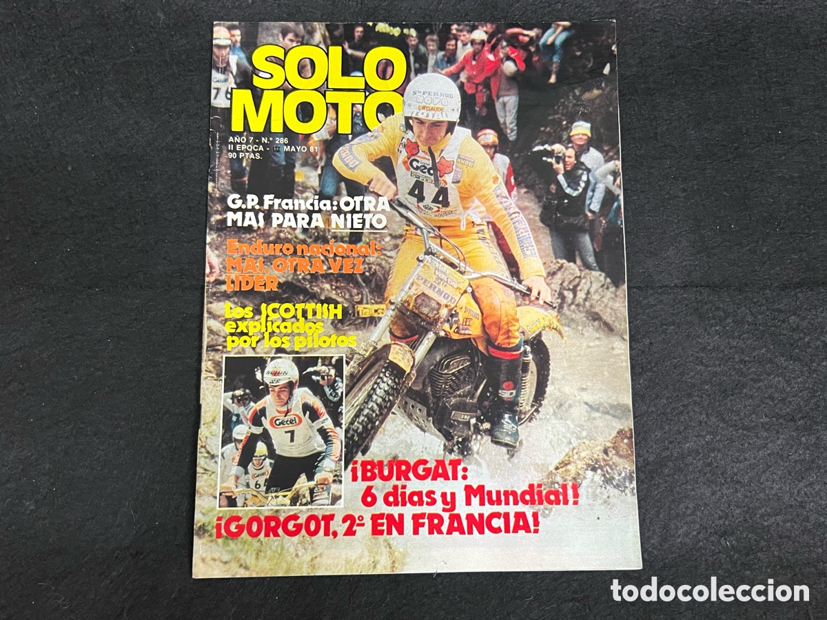 Coches y Motocicletas: REVISTA SOLO MOTO N&Uacute;MERO 286 21 MAYO 1981 CAPPRA PRS MOTOCROSS ENDURO GP ESPA&Ntilde;A VER SUMARIO