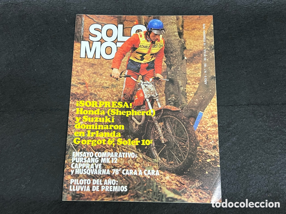 Coches y Motocicletas: REVISTA SOLO MOTO NUMERO 180 15 FEBRERO 1979 BULTACO PURSANG MK 12 MONTESA CAPPRA POSTER TONI GORGOT