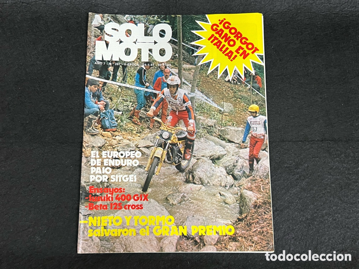 Coches y Motocicletas: REVISTA SOLO MOTO N&Uacute;MERO 287 28-5-1981 SUZUKI 400 GSX BETA 125 CROSS VER SUMARIO.