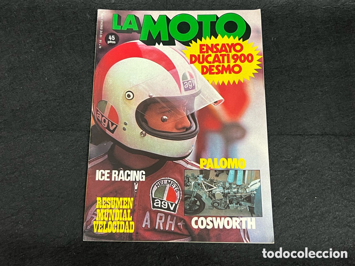 Coches y Motocicletas: REVISTA LA MOTO N&Uacute;MERO 14, 10 ENERO 1976, GRAN P&Oacute;STER V&Iacute;CTOR PALOMO,DUCATI 900, VER SUMARIO