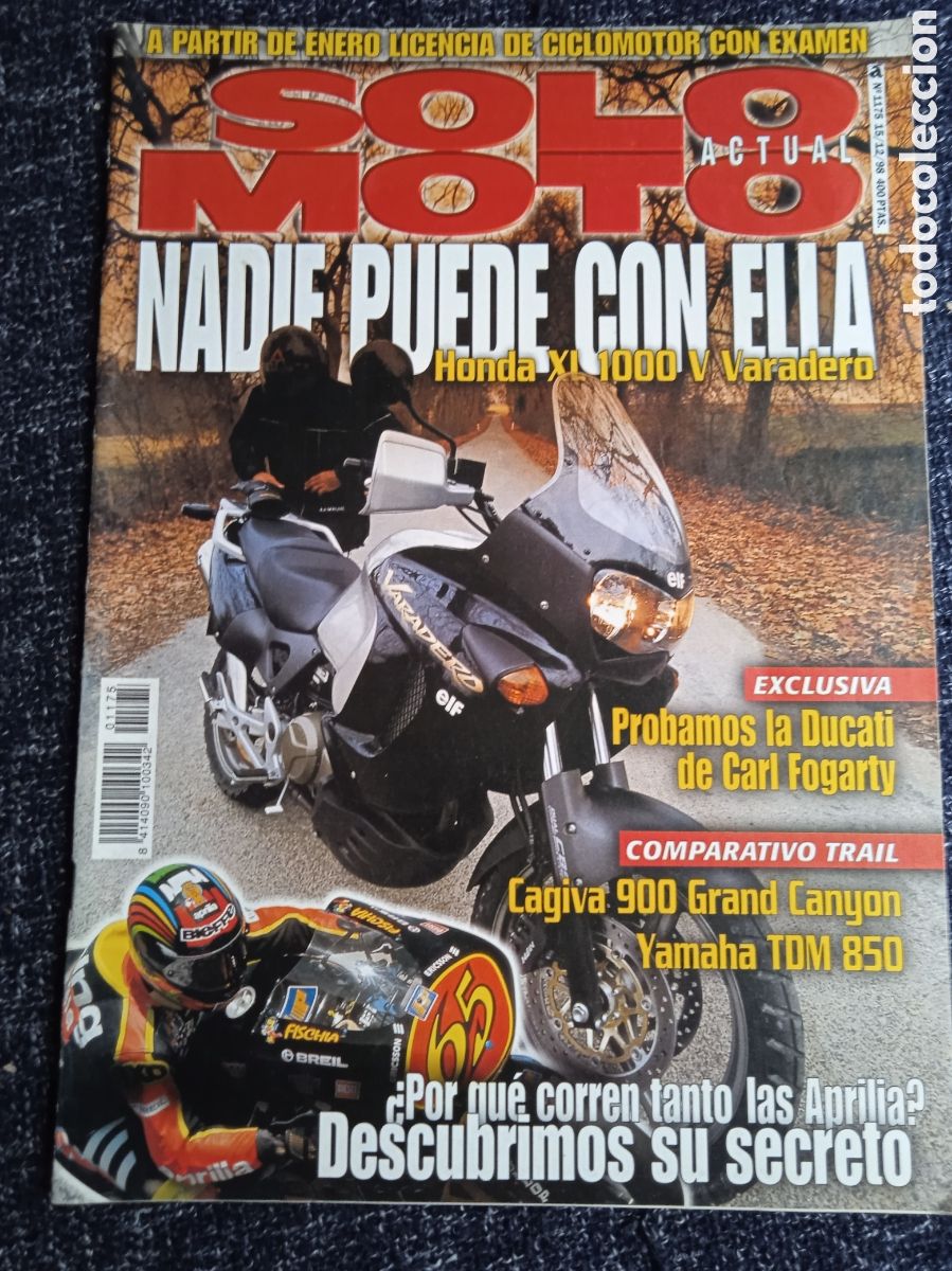 Voitures et Motocyclettes: SOLO MOTO N&ordm; 1175 A&Ntilde;O 1998 HONDA XL 1000 VARADERO - CAGIVA 900 GRAND CANYON - YAMAHA TDM