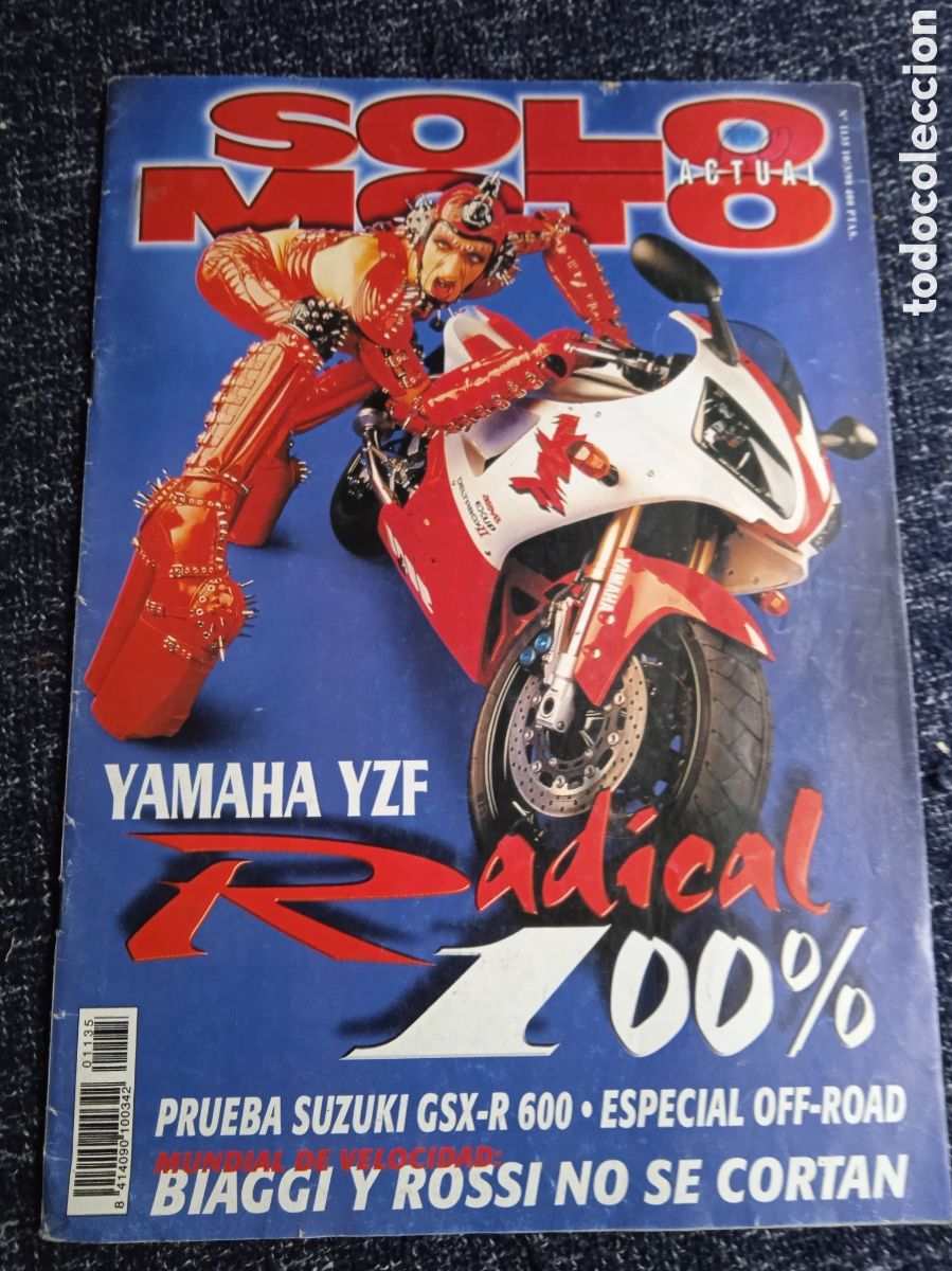 Voitures et Motocyclettes: SOLO MOTO N&ordm; 1135 A&Ntilde;O 1998 - YAMAHA YZF R1 - SUZUKI GSX R 600 - PIAGGIO HEXAGON 125