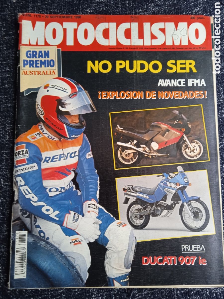 Coches y Motocicletas: MOTOCICLISMO N&ordm; 1178. A&Ntilde;O 1990. -DUCATI 907 IE. - &Aacute;LEX PUZAR. -GRAN PREMIO AUSTRALIA