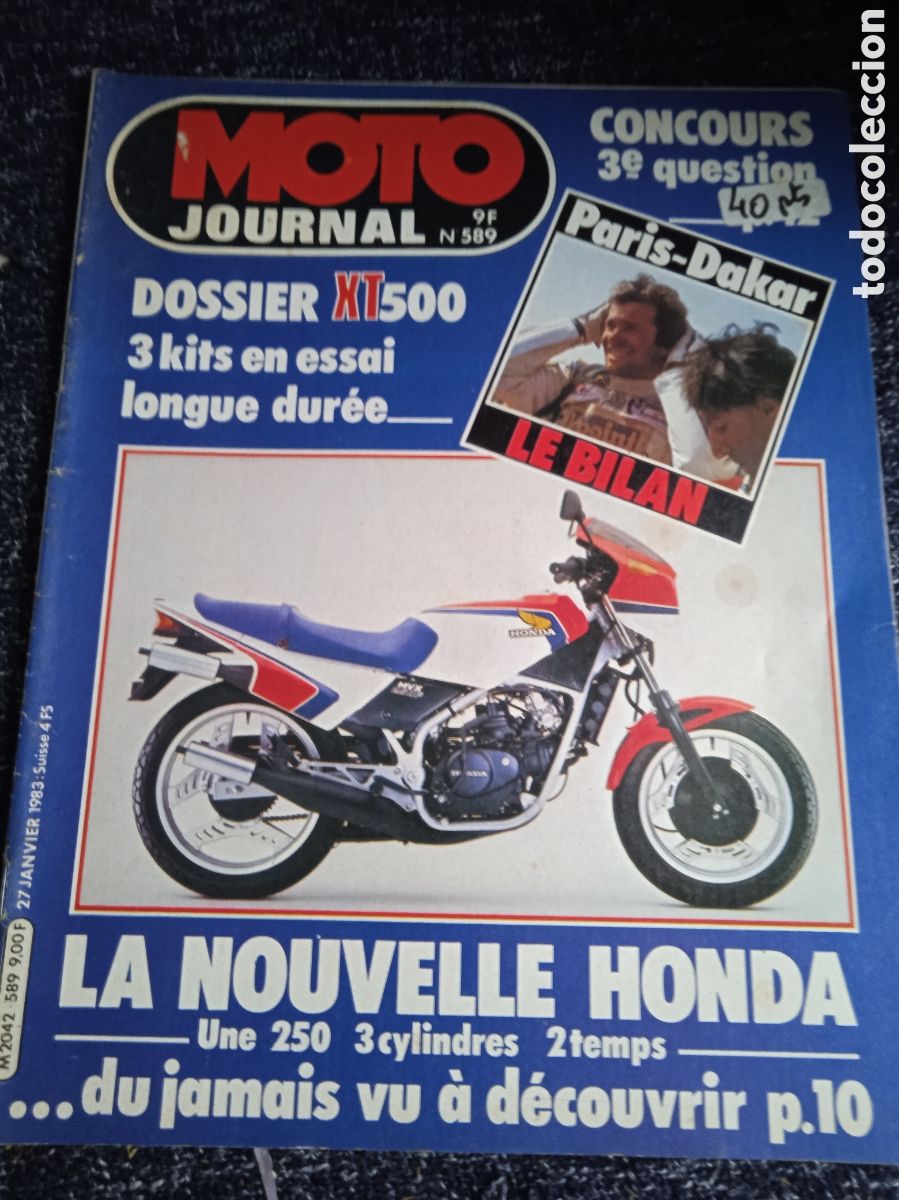Coches y Motocicletas: Magazine Moto Journal 1983 589 Yamaha XT500 Honda 250 V3 Villa 250 cross etc