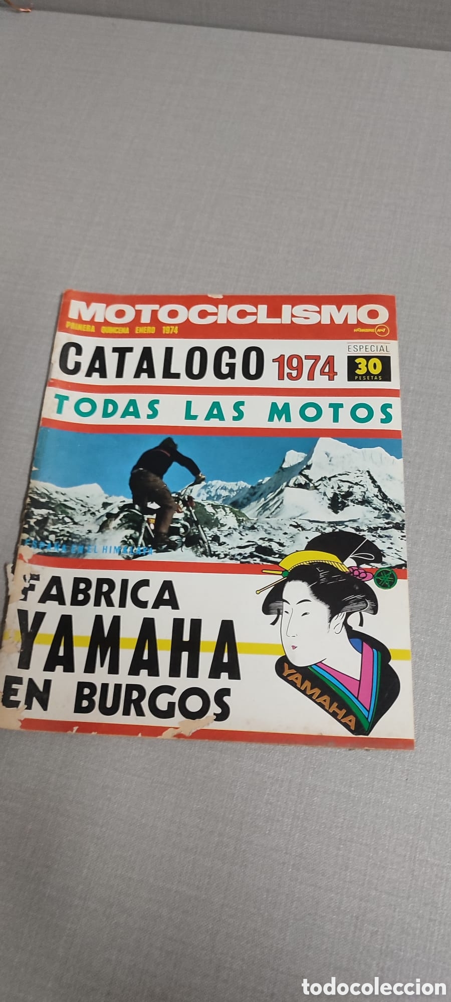 Coches y Motocicletas: Revista MOTOCICLISMO, primera quincena Enero de 1974. Cat&aacute;logo