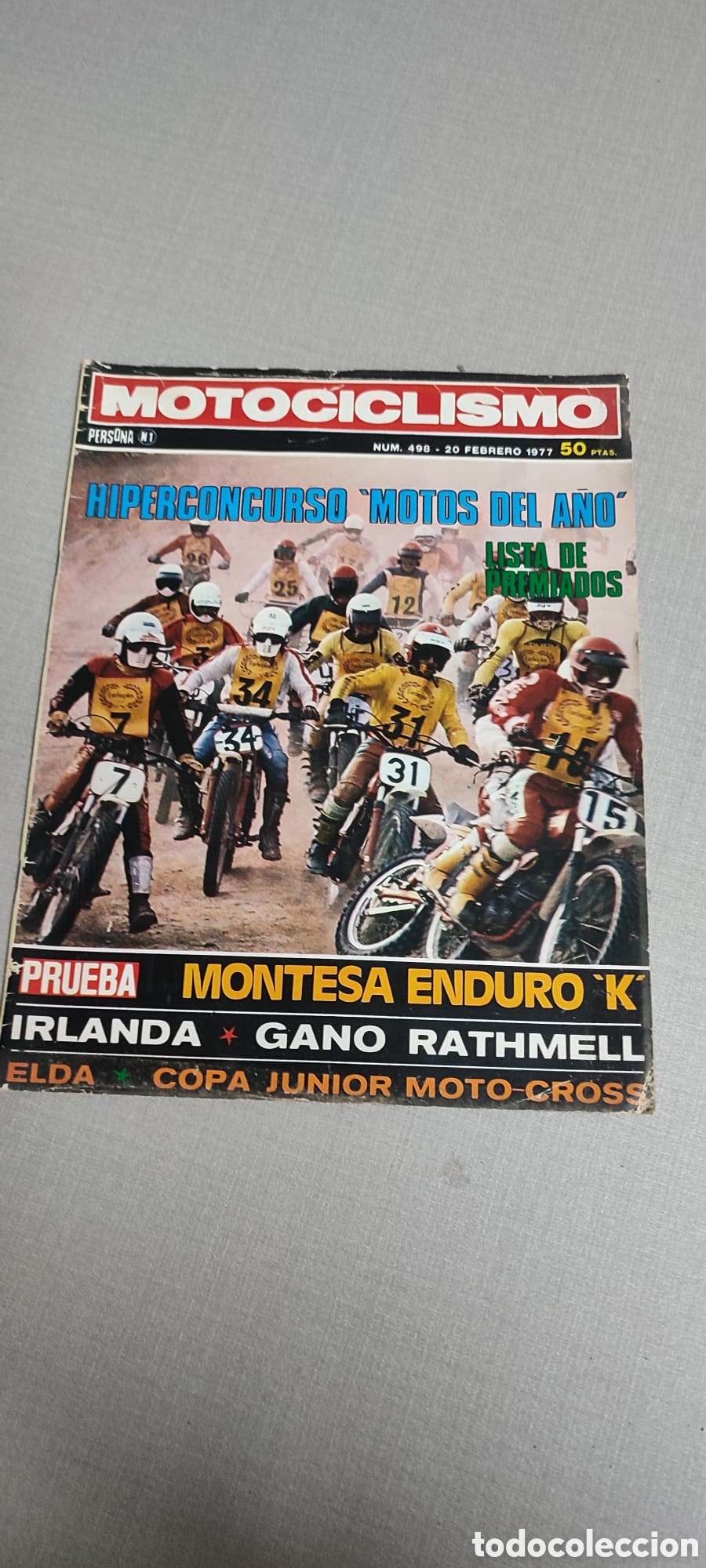 Coches y Motocicletas: Revista MOTOCICLISMO, n&uacute;mero 498 de Febrero de 1977