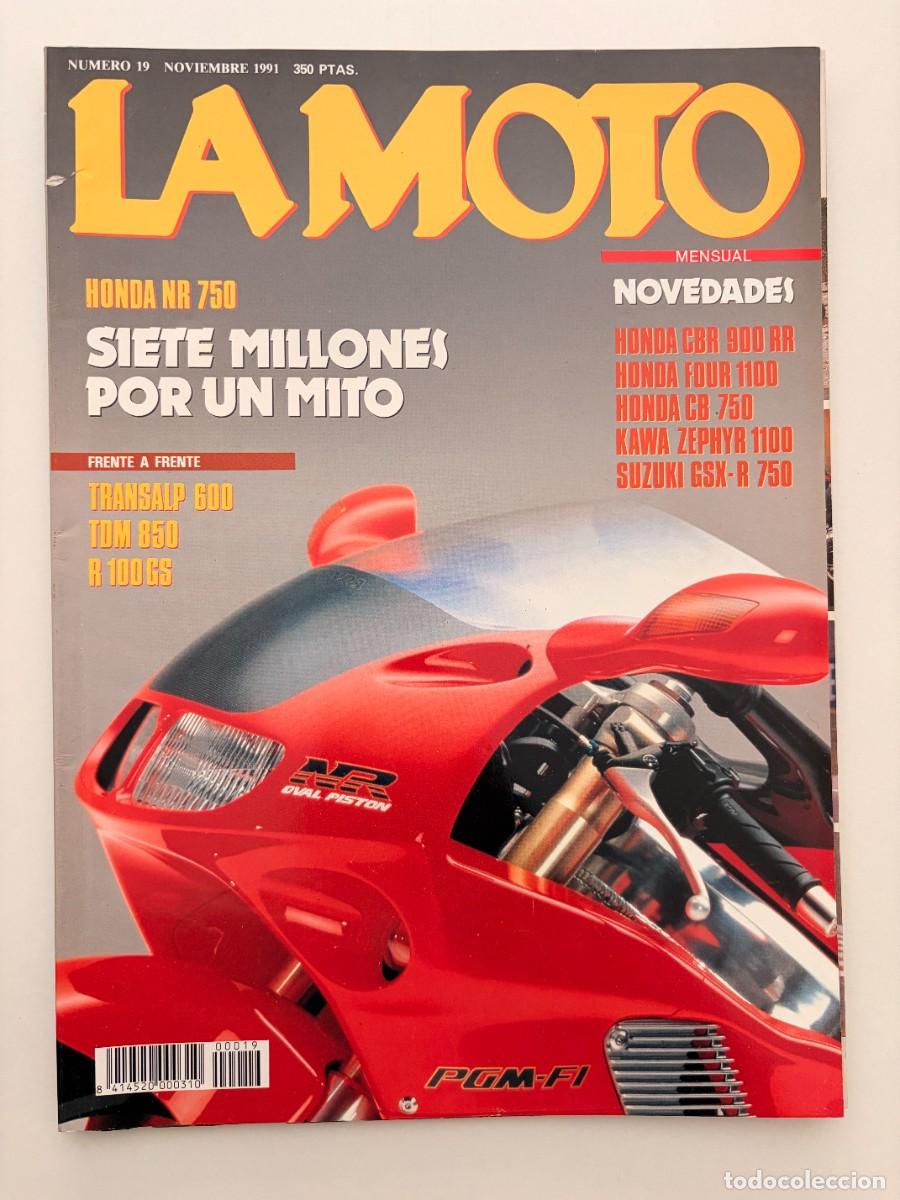 Coches y Motocicletas: LA MOTO. N&ordm; 19. NOVIEMBRE 1991. BMW R100 GS. HONDA TRANSALP 600. YAMAHA TDM 850. LEER