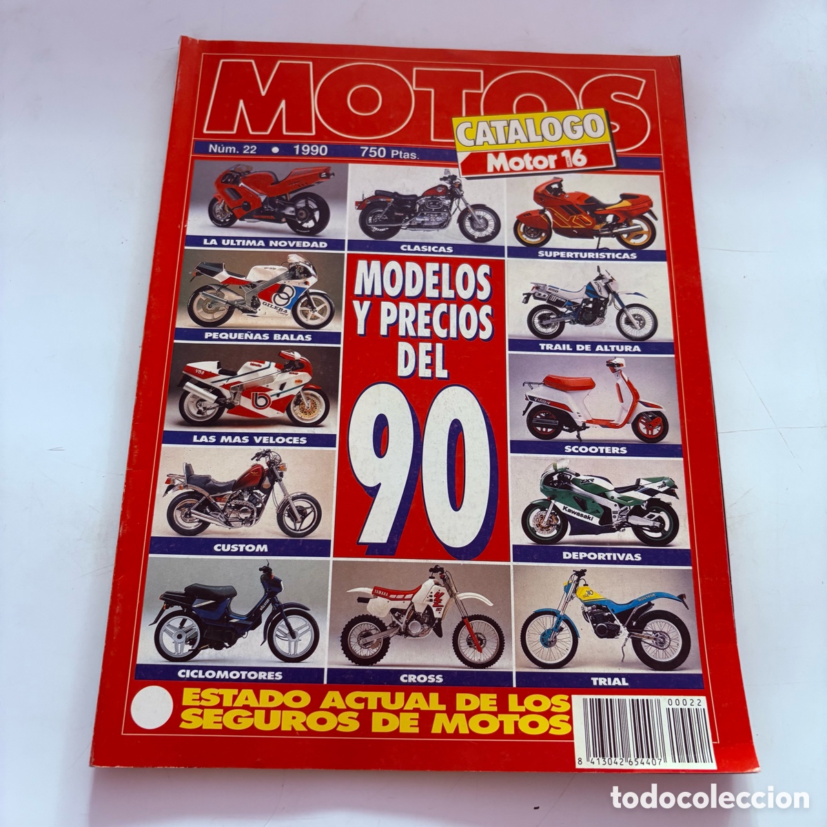 Coches y Motocicletas: catalogo motos motor 16 n&ordm; 22 1990 modelos y precios del 90 moto motocicleta