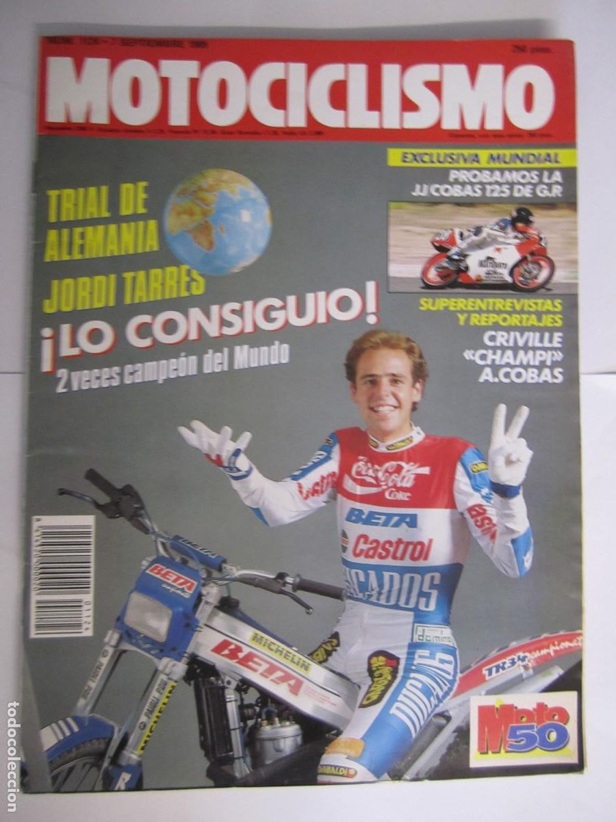 Coches y Motocicletas: revista motociclismo num 1124 a&ntilde;o 1989 jordi tarres criville jj/cobas