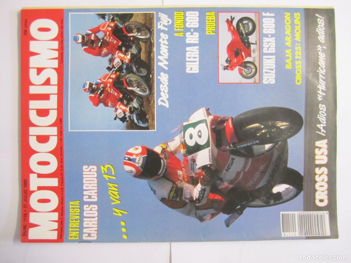 Coches y Motocicletas: revista motociclismo num 1118 a&ntilde;o 1989 carlos cardus gilera rc-600