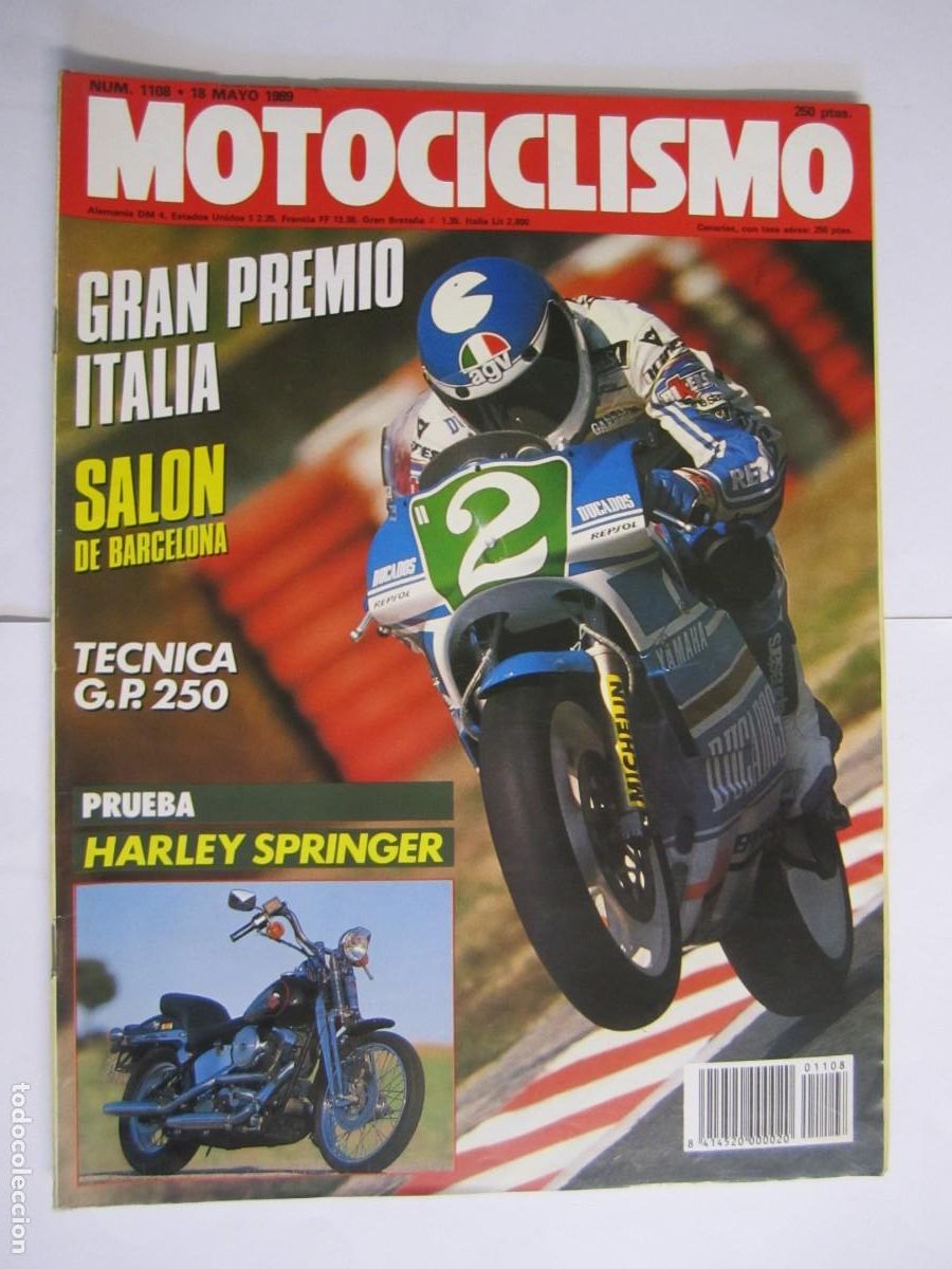 Coches y Motocicletas: revista motociclismo num 1108 a&ntilde;o 1989 harley springer