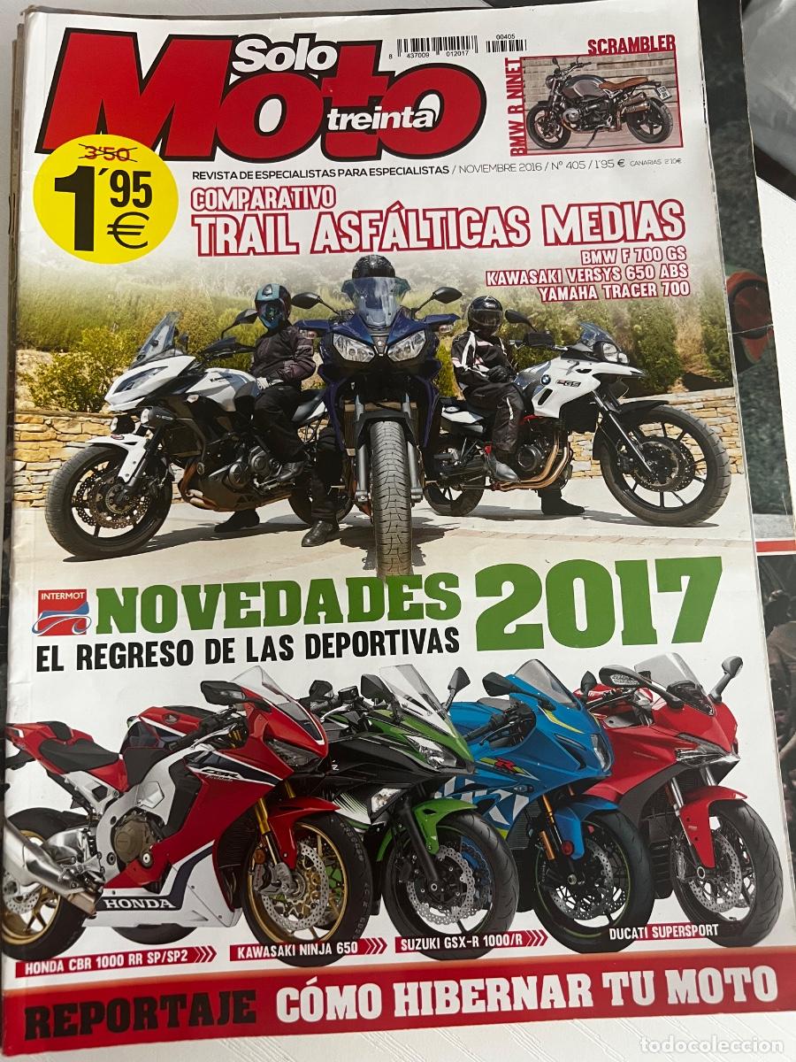 Coches y Motocicletas: SOLO MOTO TREINTA. N&ordm; 405. NOVIEMBRE 2016. HONDA CBR 1000 RR SP/SP2. BMW F 700 GS. LEER
