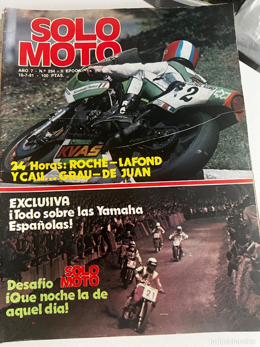 Coches y Motocicletas: SOLO MOTO. N&ordm; 294. A&Ntilde;O 1981. VI PREMIO DE INGLATERRA. G.P. DE ALEMANIA. 24 HORAS DE MONTJUIC... LEER