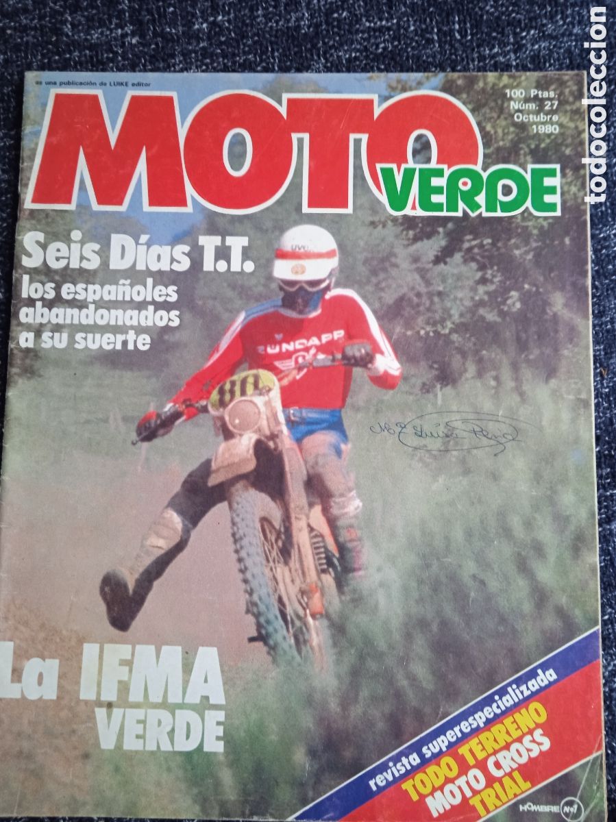 Coches y Motocicletas: MOTO VERDE N&ordm; 27 OCTUBRE 1980 -MONTESA 250, CROSS AGUA, GILERA CROSS 125, TRIAL