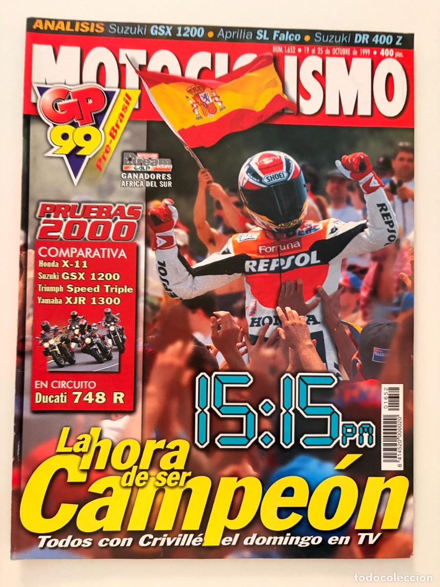 Coches y Motocicletas: MOTOCICLISMO. N&deg; 1652. OCTUBRE 1999. DUCATI 748 R, SUZUKI GSX-R 750, APRILIA SL 1000 FALCO . LEER