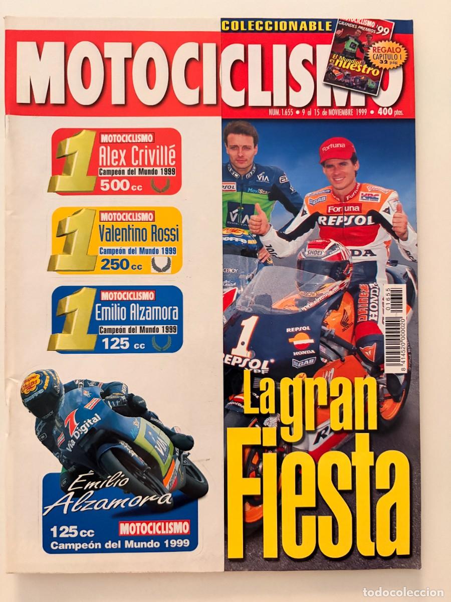 Coches y Motocicletas: MOTOCICLISMO. N&deg; 1655. NOVIEMBRE 1999. TRIUMPH TT600, KAWASAKI ZX-6R Y ESPECIAL GRANDES PREMIOS.LEER