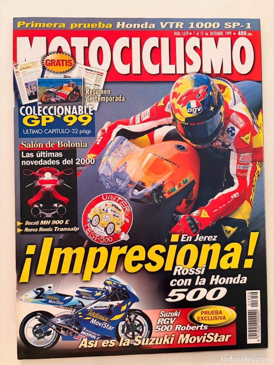 Coches y Motocicletas: MOTOCICLISMO. N.&ordm; 1659. DICIEMBRE 1999. HONDA VTR 1000 SP-1, SUZUKI RGV 500,TRIUMPH THUNDERBIRD.LEER