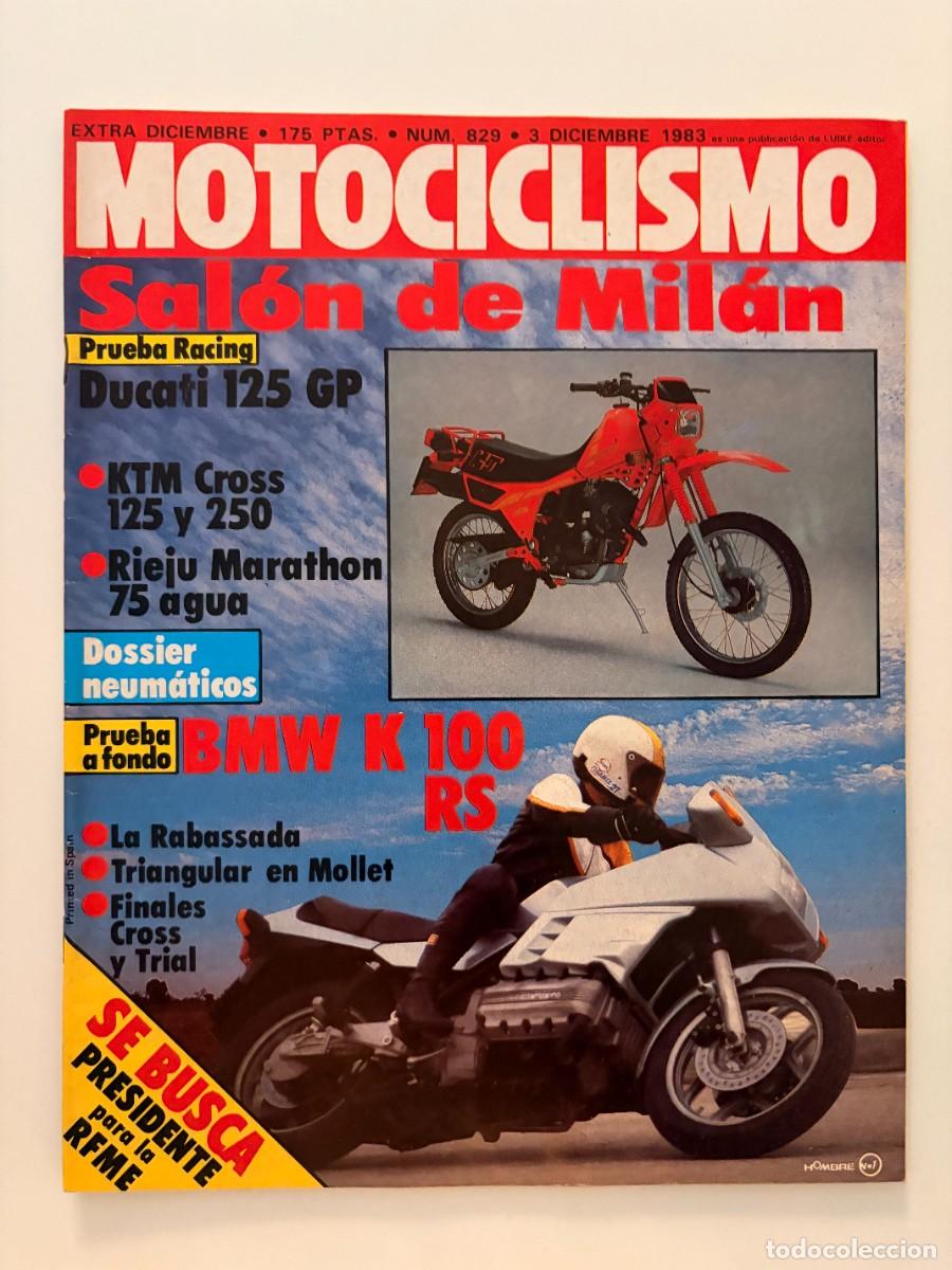 Coches y Motocicletas: MOTOCICLISMO. N.&ordm; 829. DICIEMBRE 1983. SAL&Oacute;N DE MIL&Aacute;N. PRUEBA RACING: DUCATI 125 GP. LEER