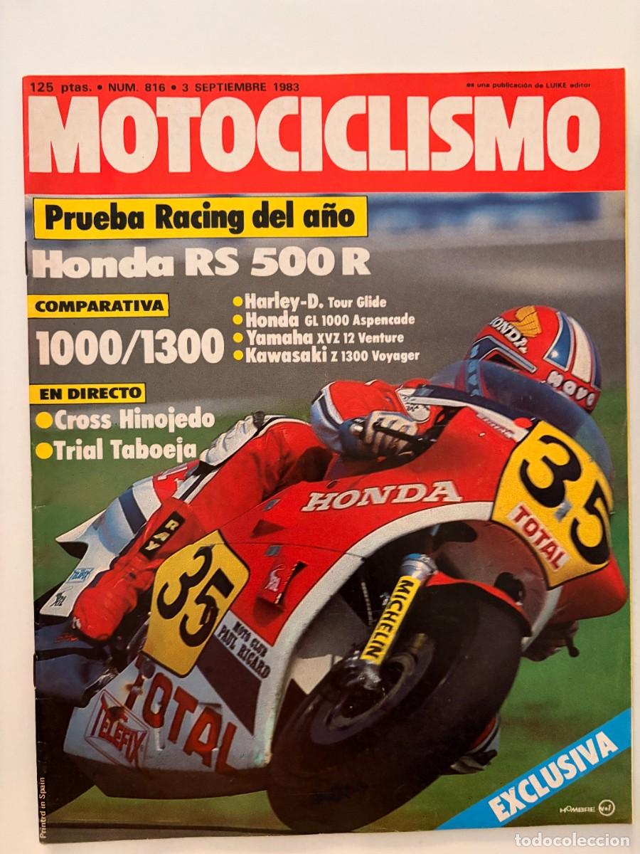 Coches y Motocicletas: MOTOCICLISMO. N.&ordm; 816. SEPTIEMBRE 1983. HONDA RS 500 R. HARLEY TOUR GLIDE. GL 1000. LEER