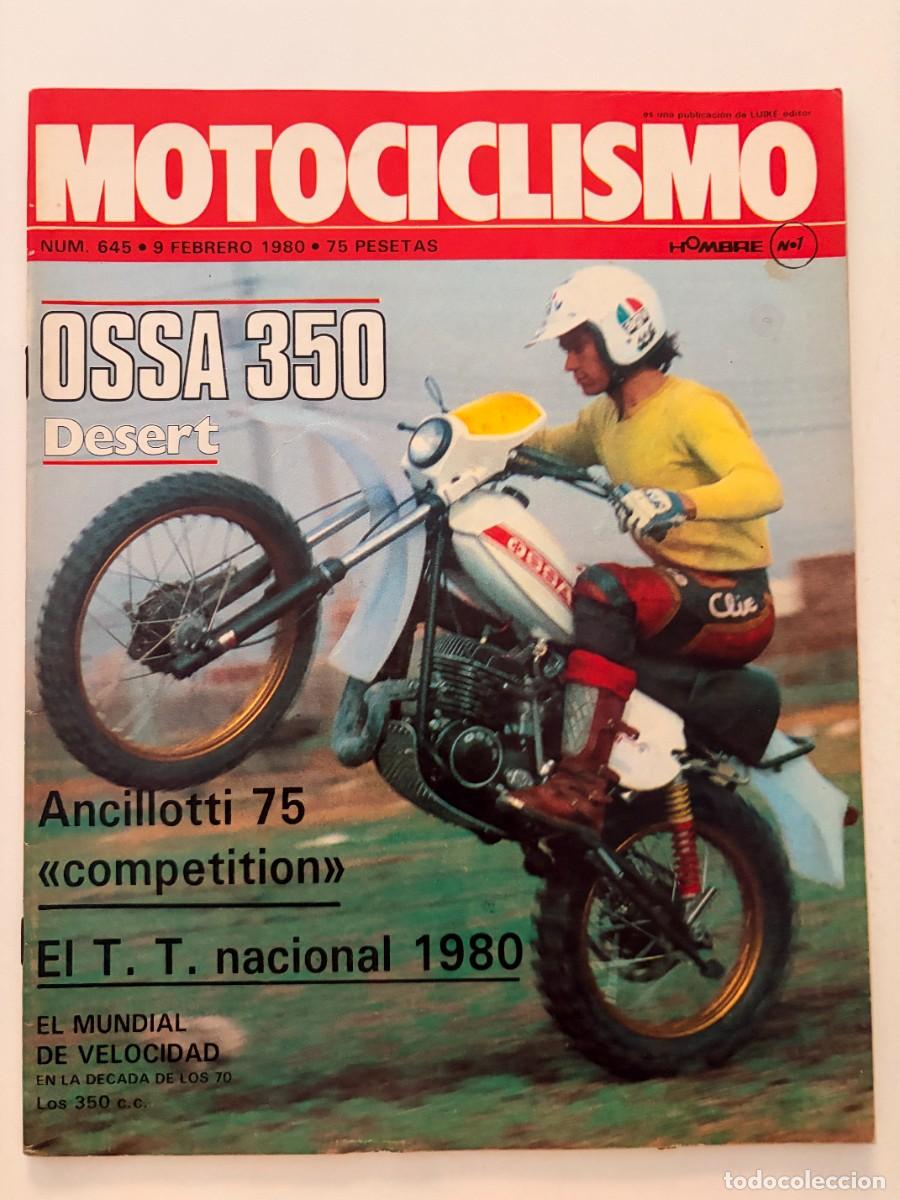 Coches y Motocicletas: MOTOCICLISMO. N&ordm; 645. A&Ntilde;O 1980. PRUEBA: OSSA 350 DESERT. ARCARONS ANTE LA TEMPORADA 80. LEER