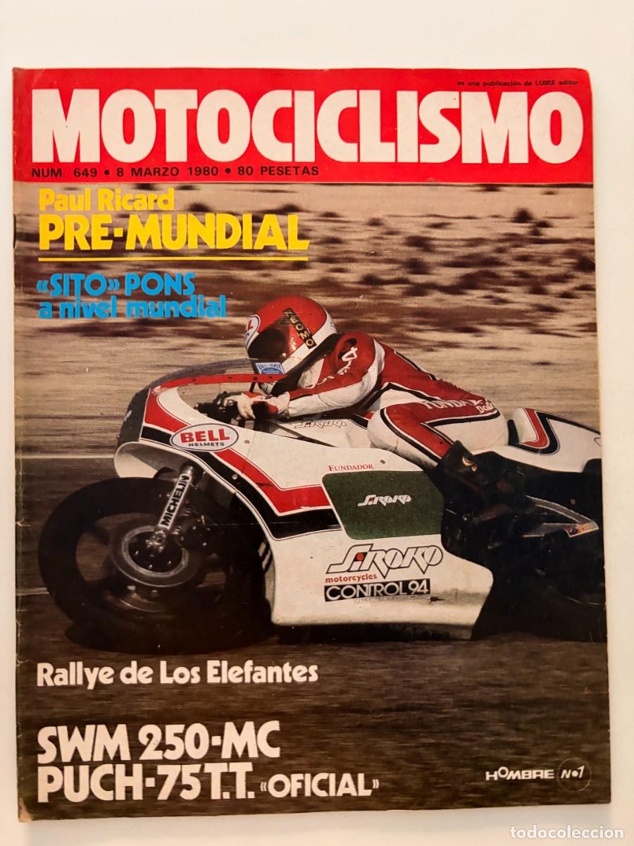 Coches y Motocicletas: MOTOCICLISMO. N&ordm; 649. A&Ntilde;O 1980. PRUEBA: SWM 250 M.C. PRESENTACI&Oacute;N: TEAM NAVA OLIO-FIAT 80. LEER