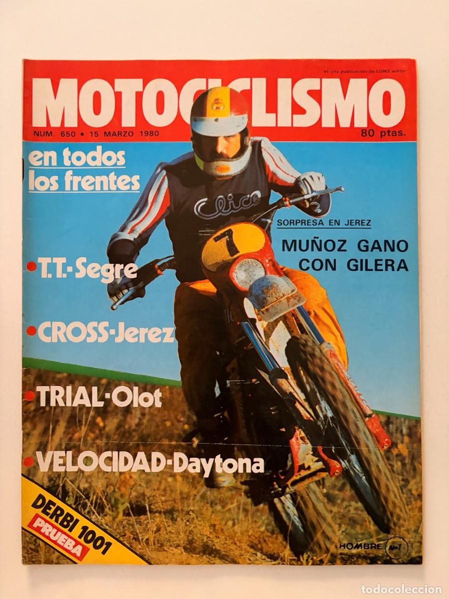 Coches y Motocicletas: MOTOCICLISMO. N&deg; 650. MARZO 1980. DERBI 1001 - PRUEBA. MU&Ntilde;OZ GAN&Oacute; CON GILERA EN JEREZ. LEER