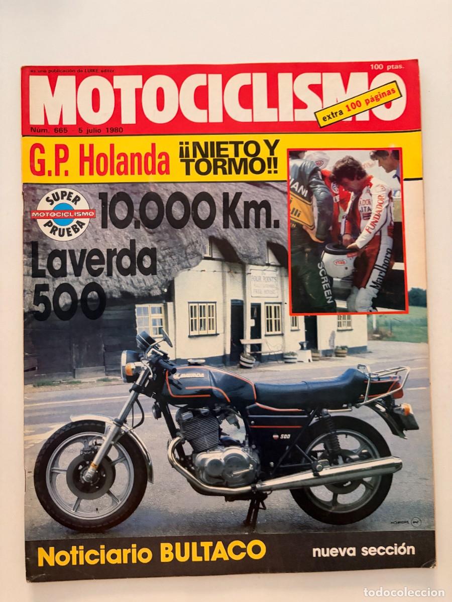 Coches y Motocicletas: MOTOCICLISMO. N&deg; 665. JULIO 1980. 10.000 KM. LAVERDA 500 - SUPER PRUEBA. G.P. LEER