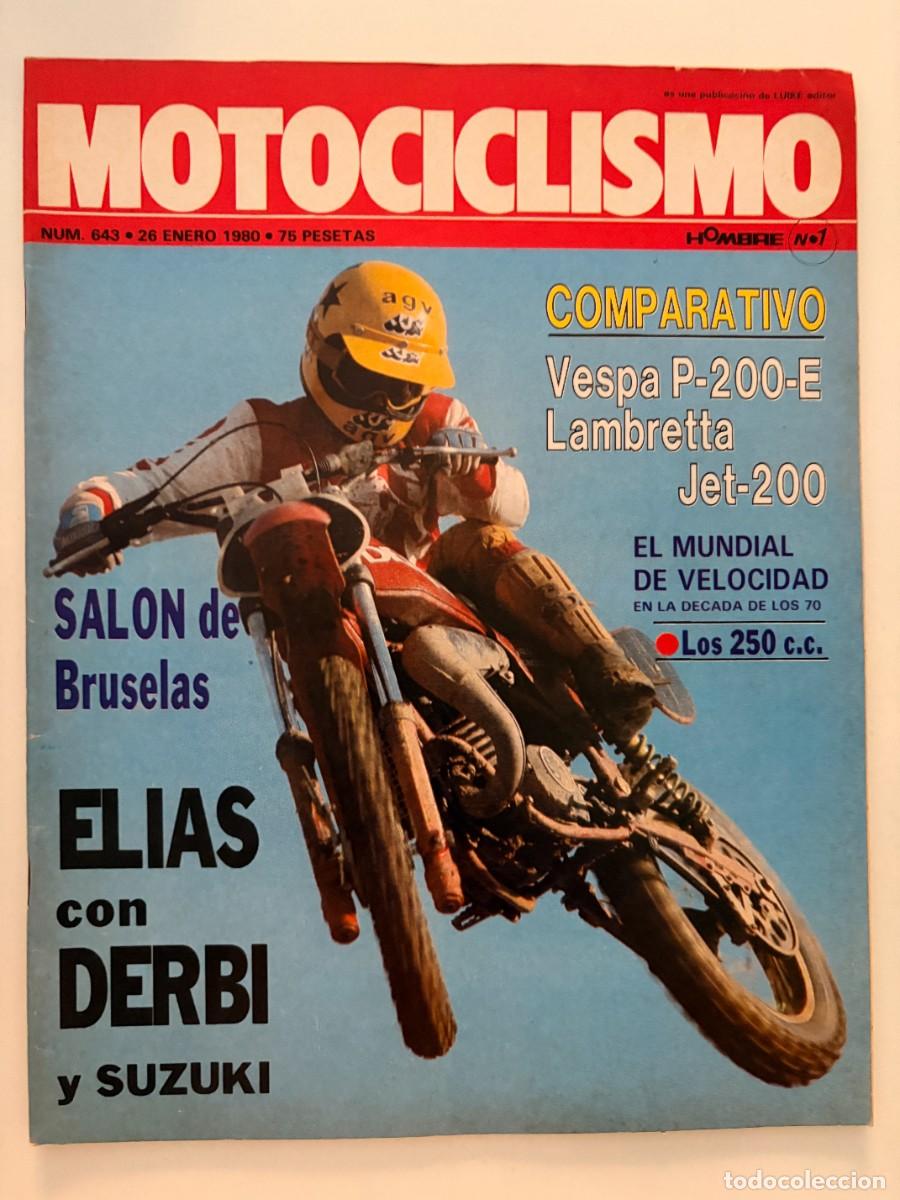 Coches y Motocicletas: MOTOCICLISMO. N&deg; 643. ENERO 1980. COMPARATIVO VESPA P-200-E. LAMBRETTA JET-200. ELIAS CON DERBI.LEER