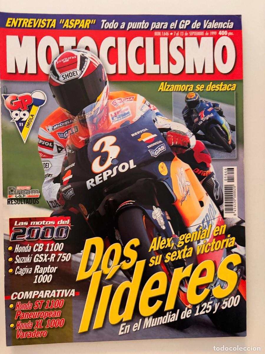 Coches y Motocicletas: MOTOCICLISMO. N&ordm; 1646. SEPTIEMBRE 1999. PRUEBA: MOTO GUZZI V-11 SPORT. CAMPEONATO ESPA&Ntilde;A 125.. LEER.
