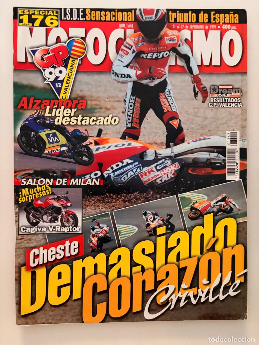 Coches y Motocicletas: MOTOCICLISMO. N&ordm; 1648. SEPTIEMBRE 1999. PRUEBA: KAWASAKI ZX-9R. HONDA VTR 1000 SP-1. LEER