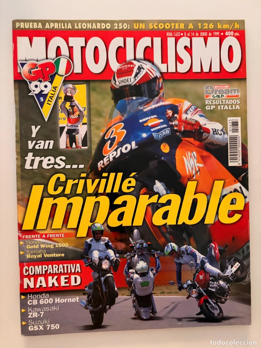 Coches y Motocicletas: MOTOCICLISMO. N&deg; 1633. JUNIO 1999. CRIVILLE IMPARABLE. HONDA GOLF WING 1500. LEER