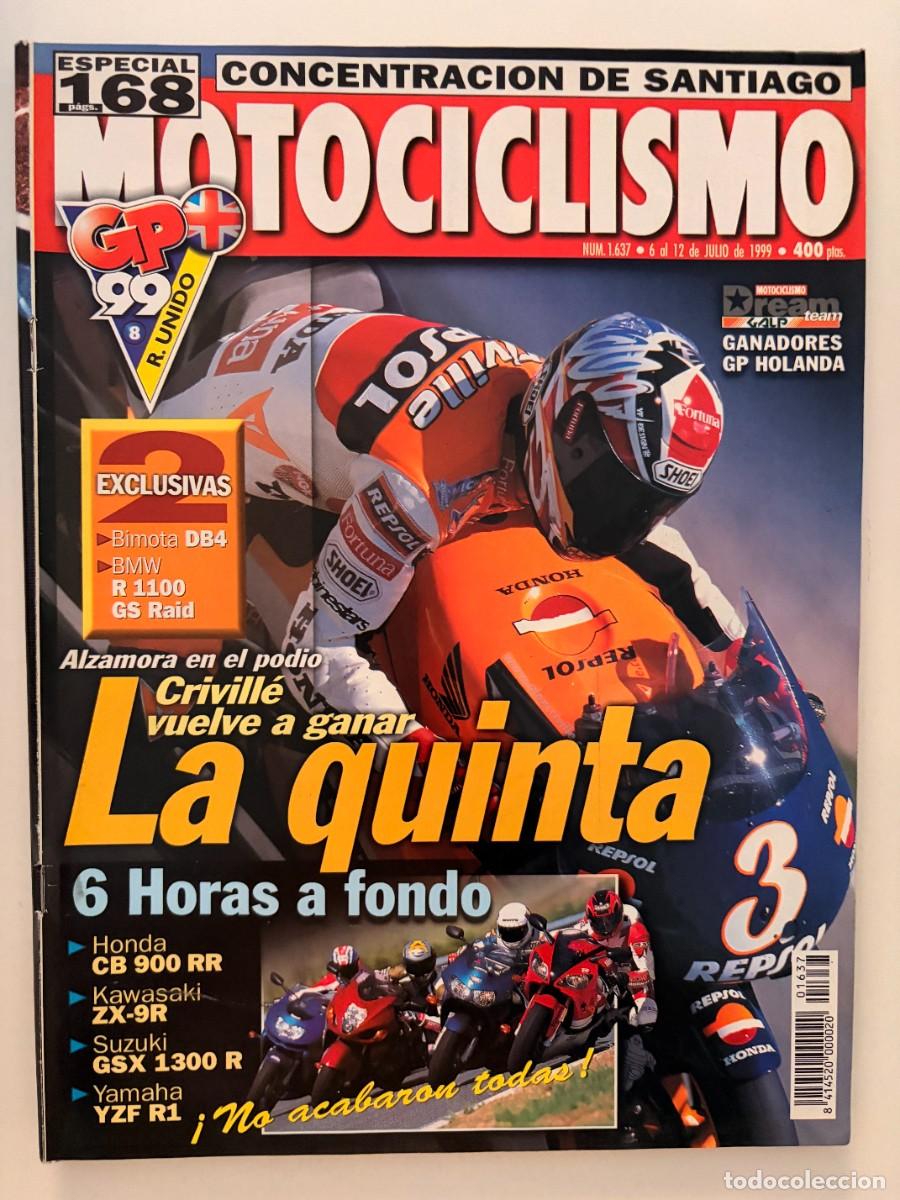 Coches y Motocicletas: MOTOCICLISMO. N&deg; 1637. JULIO 1999. CRIVILLE VULVE A GANAR, LA QUINTA. ALZAMORA EN EL PODIO. LEER