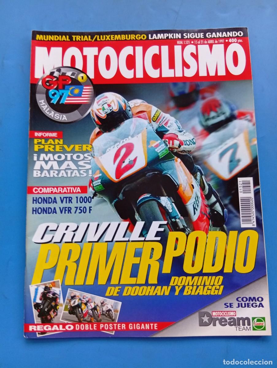 Coches y Motocicletas: MOTOCICLISMO. N&ordm; 1521. ABRIL 1997. HONDA X4. COMP: HONDA VFR 750 F Y HONDA VFR 1000 F.. LEER.