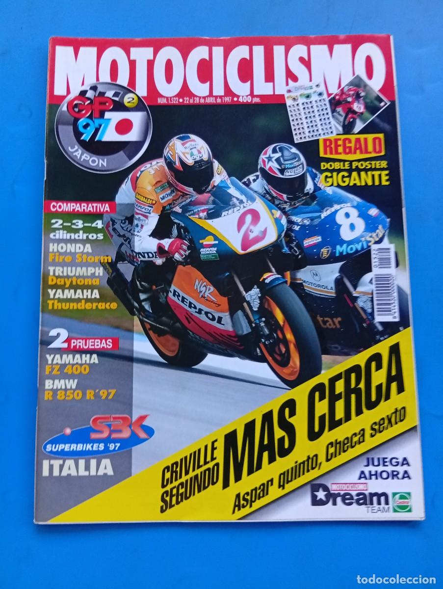 Coches y Motocicletas: MOTOCICLISMO. N&ordm; 1522. ABRIL 1997. HONDA VTR 1000 F. TRIUMPH T595 DAYTONA . YAMAHA YZF 100... LEER.