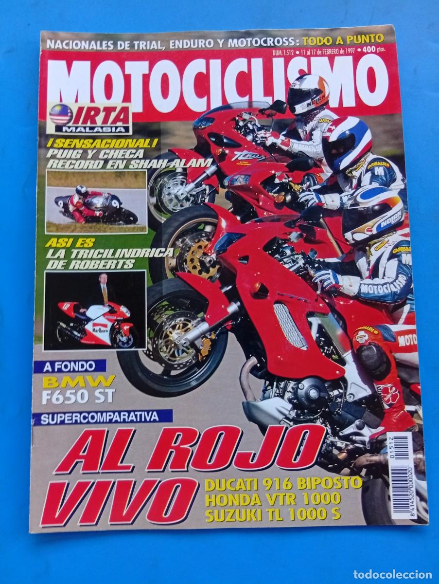 Automobili e Motociclette: MOTOCICLISMO. N&ordm; 1512. FEBRERO 1997. DUCATI 916 BIPOSTO. HONDA VTR 1000 F. BMW F 650 ST... LEER.