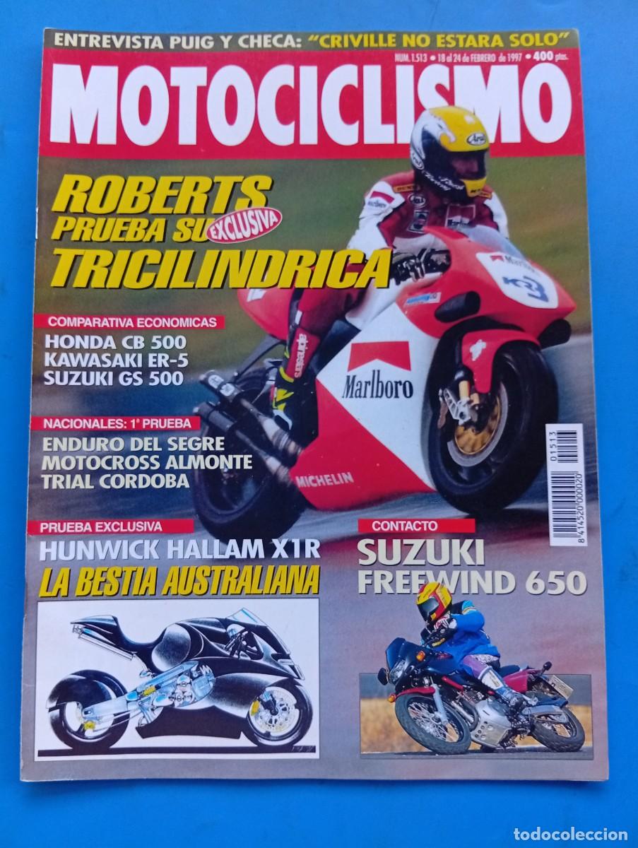 Carros e motociclos: MOTOCICLISMO. N&ordm; 1513. FEBRERO 1997. HONDA CB 500. KAWASAKI ER-5. SUZUKI GS 500 HUNWICK... LEER.