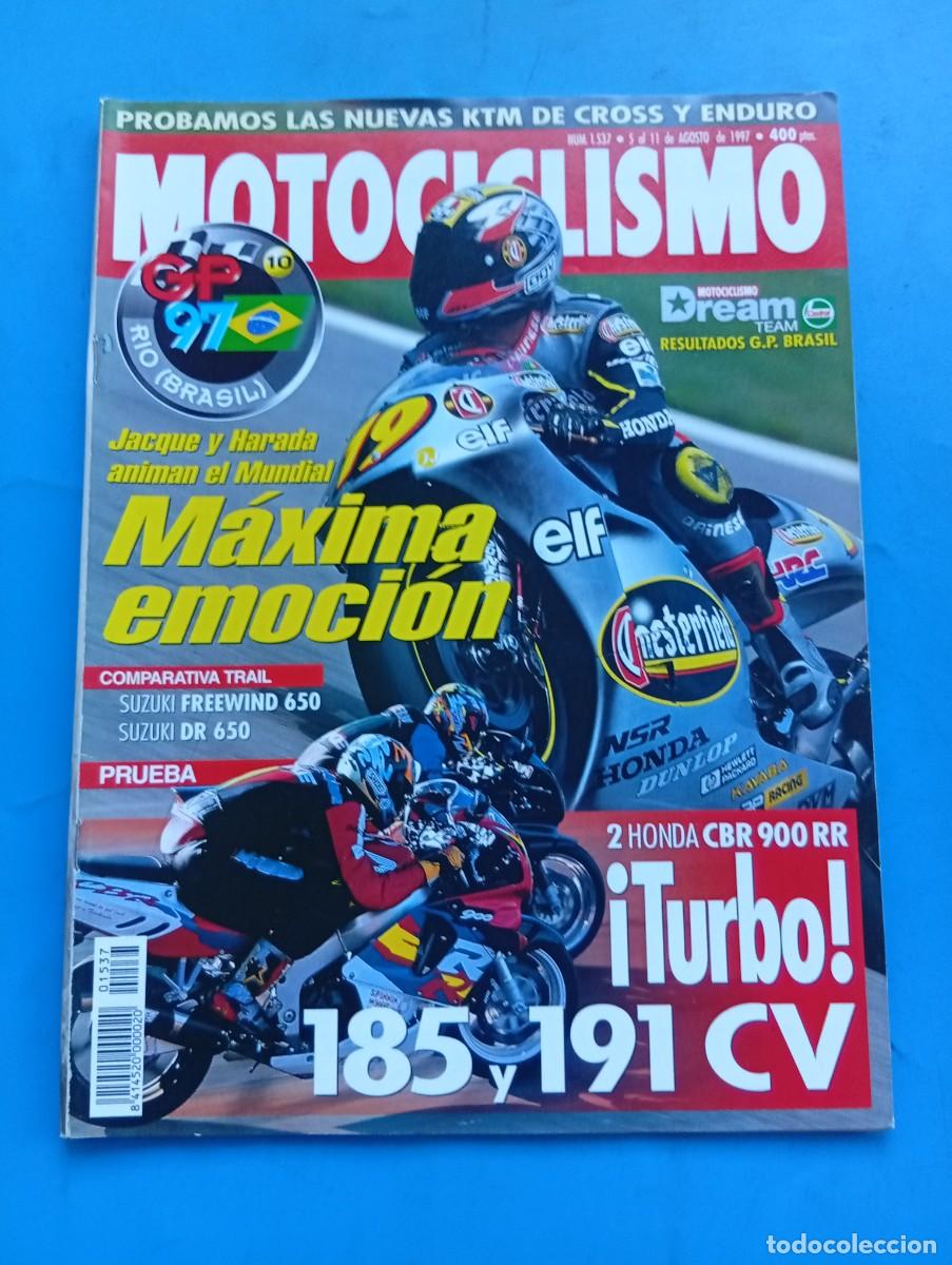 Coches y Motocicletas: MOTOCICLISMO. N&ordm; 1537. AGOSTO 1997. PRUEBA : HONDA CBR 900 RR TURBO. SUZUKI FREEWIND 650.... LEER.