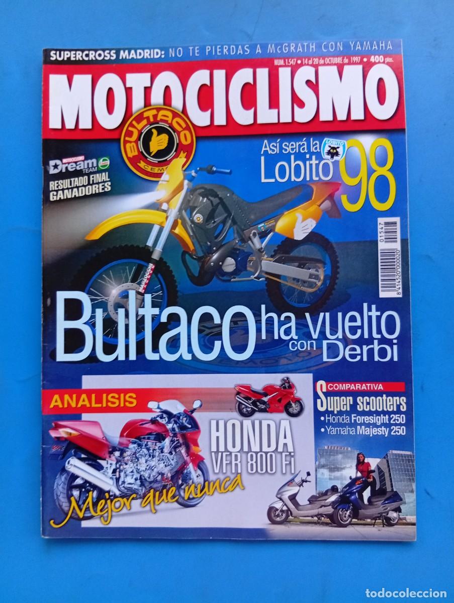 Coches y Motocicletas: MOTOCICLISMO. N&ordm; 1547. OCTUBRE 1997. BULTACO HA VUELTO CON DERBI. HONDA VFR 800 Fi... LEER.